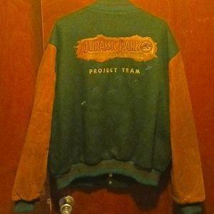 Universal creative hollywood jurassic park Varsity jacket.
